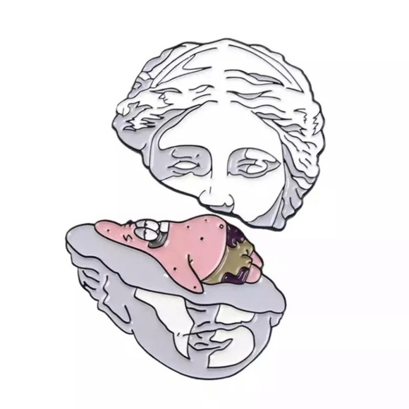 8/$40 Patrick Star Split Sculpture Enamel Pin Set - Picture 5 of 8